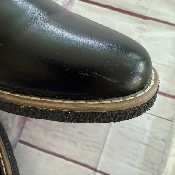 Deer Stag’s Zander Black Leather Shoes  With Memory Foam Kids Size 2.5 M - Picture 9 of 9